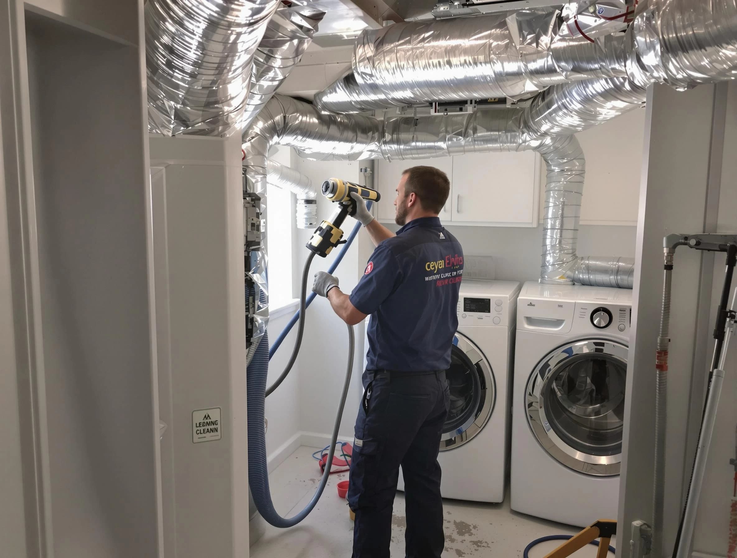 Thornton Dryer Vent Cleaning specialist using advanced equipment for thorough duct cleaning in Thornton