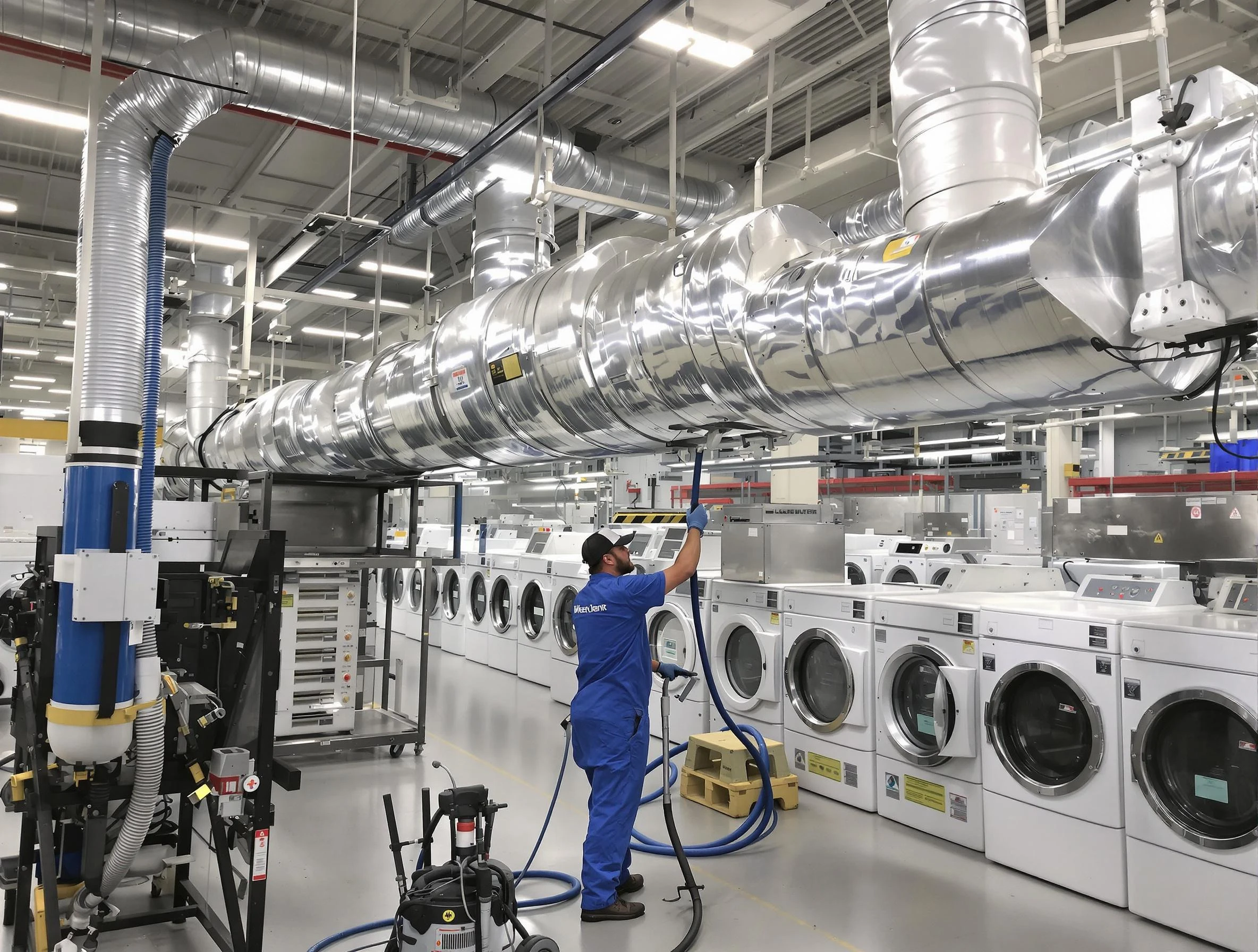 Thornton Dryer Vent Cleaning team performing heavy-duty industrial dryer vent cleaning in Thornton